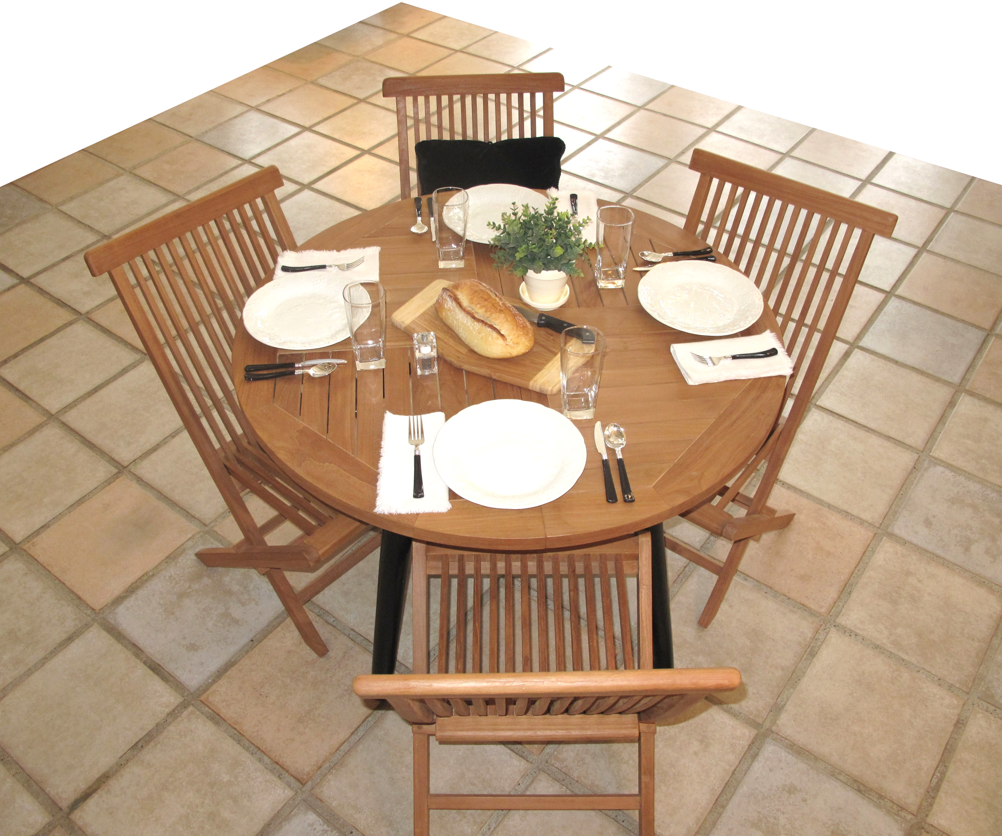 8060 and 8061 Teak Table and Chairs 8060 and 8061 Teak Table and Chairs